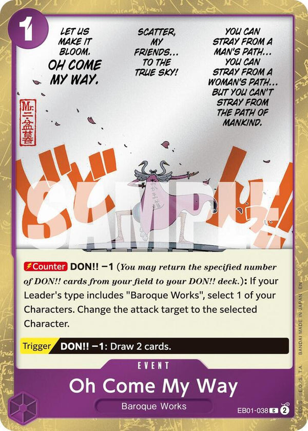 Oh Come My Way (Pirate Foil) - One Piece Card Game