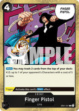 Finger Pistol (Reprint) - One Piece Card Game