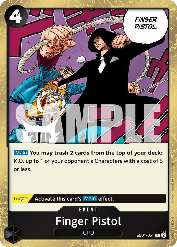 Finger Pistol (Reprint) - One Piece Card Game