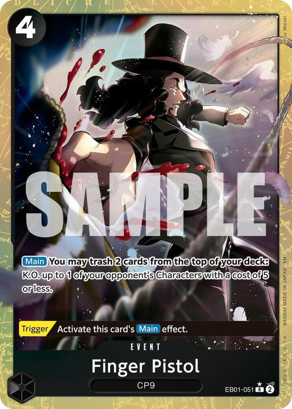 Finger Pistol (Alternate Art) - One Piece Card Game