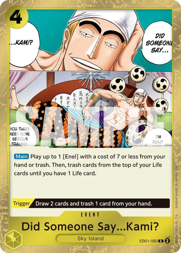 Did Someone Say...Kami? (Pirate Foil) - One Piece Card Game