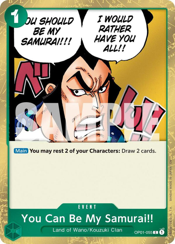 You Can Be My Samurai!! (Pirate Foil) - One Piece Card Game