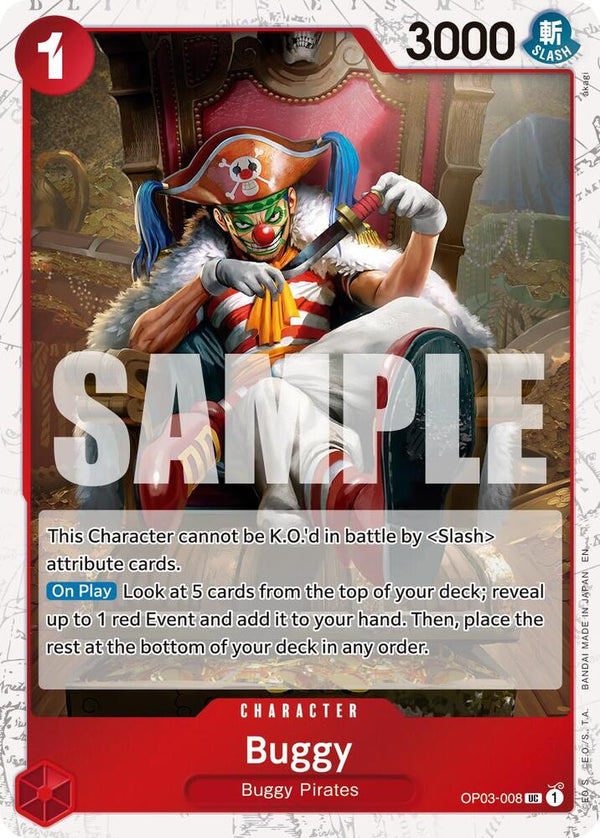 Buggy - OP03-008 (Pirate Foil) - One Piece Card Game
