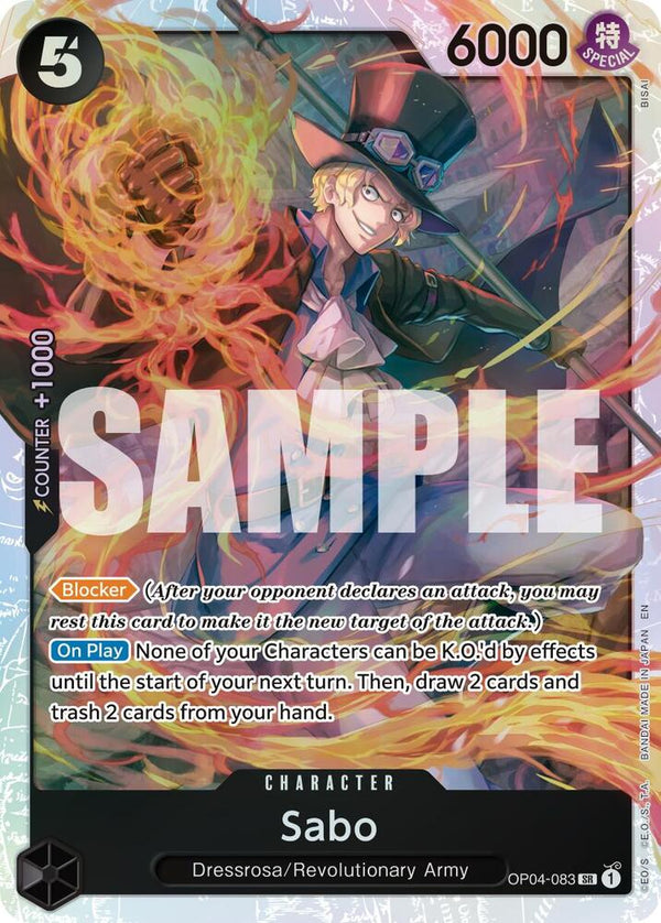 Sabo - OP04-083 (Reprint) - One Piece Card Game