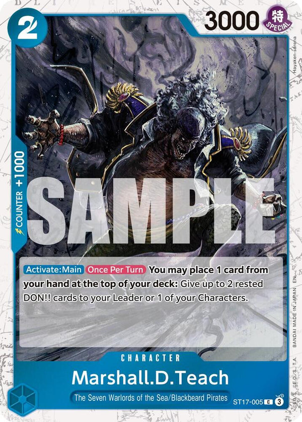 Marshall.D.Teach - ST17-005 (Pirate Foil) - One Piece Card Game