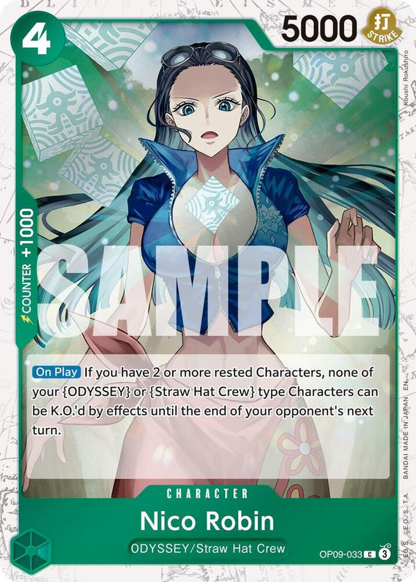 Nico Robin - OP09-033 (Pirate Foil) - One Piece Card Game