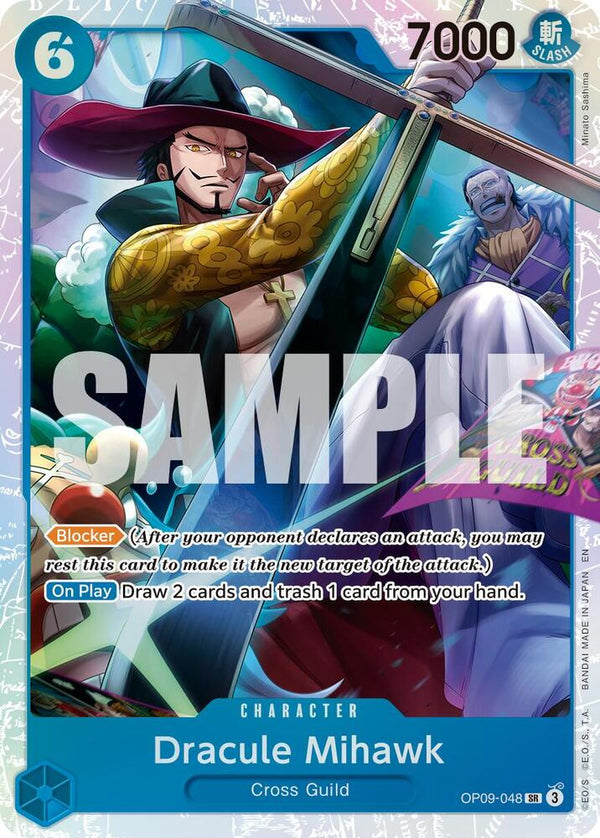 Dracule Mihawk - OP09-048 (Reprint) - One Piece Card Game