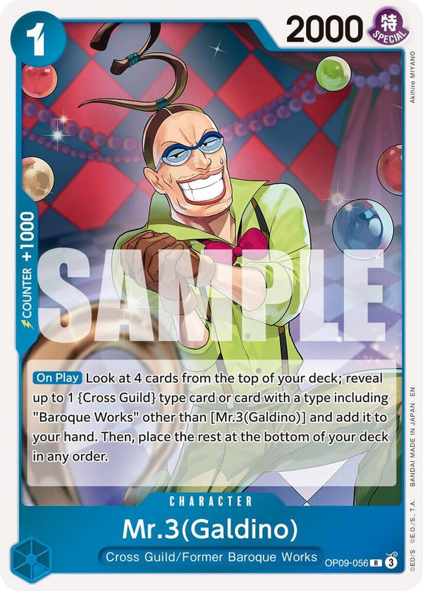 Mr.3(Galdino) - OP09-056 (Reprint) - One Piece Card Game