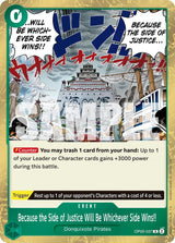 Because the Side of Justice Will Be Whichever Side Wins!! (Reprint) - One Piece Card Game