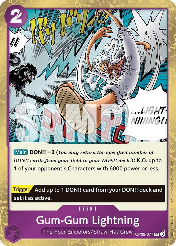 Gum-Gum Lightning (Pirate Foil) - One Piece Card Game