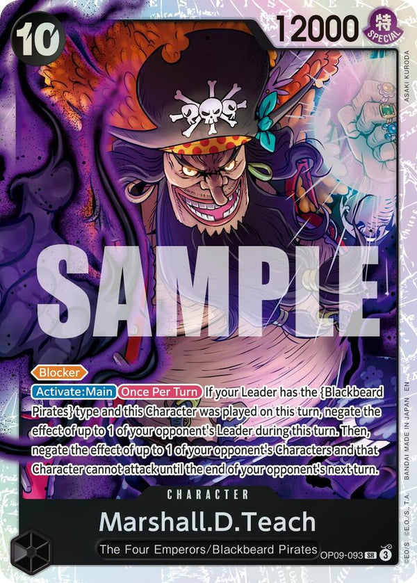 Marshall.D.Teach - OP09-093 (Reprint) - One Piece Card Game