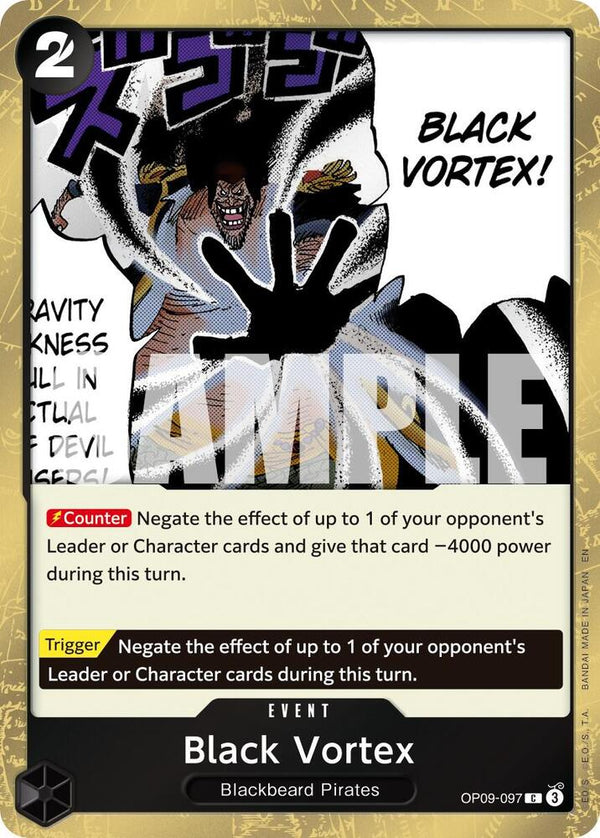 Black Vortex (Pirate Foil) - One Piece Card Game