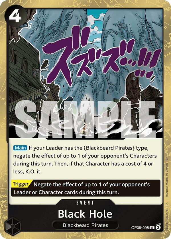 Black Hole (Pirate Foil) - One Piece Card Game