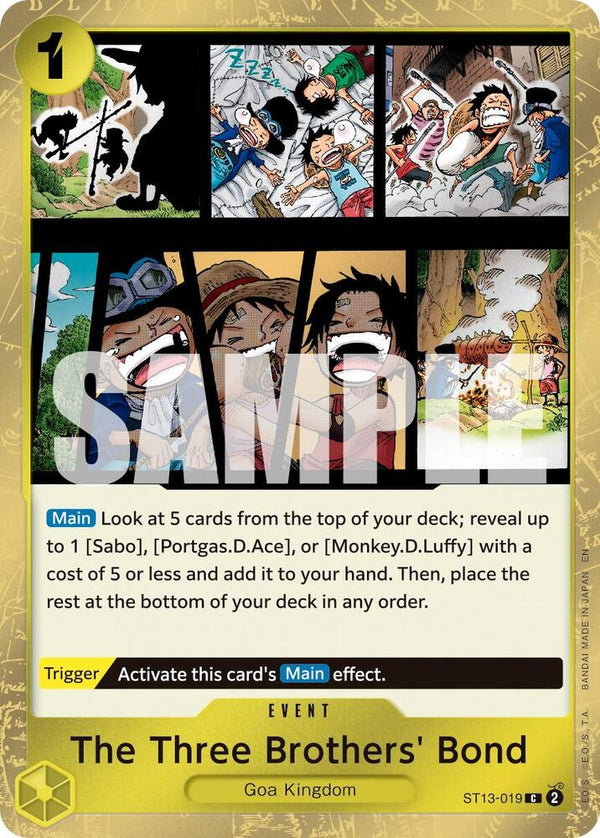 The Three Brothers' Bond (Pirate Foil) - One Piece Card Game