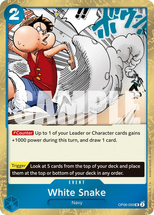 White Snake (Pirate Foil) - One Piece Card Game