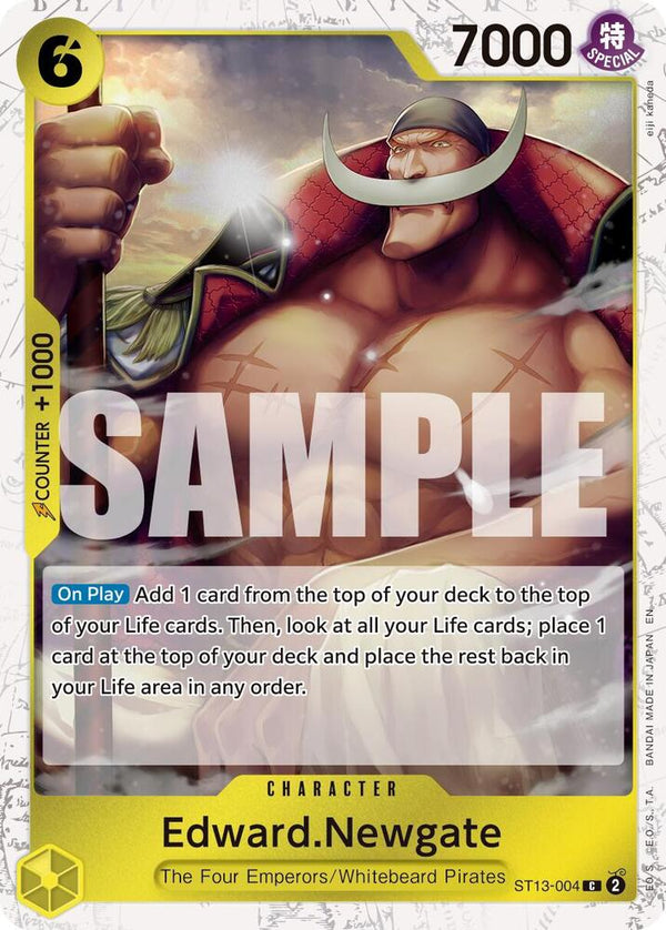 Edward.Newgate - ST13-004 (Pirate Foil) - One Piece Card Game