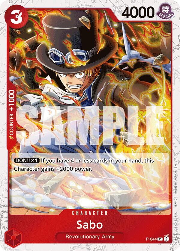 Sabo - P-044 (Pirate Foil) - One Piece Card Game