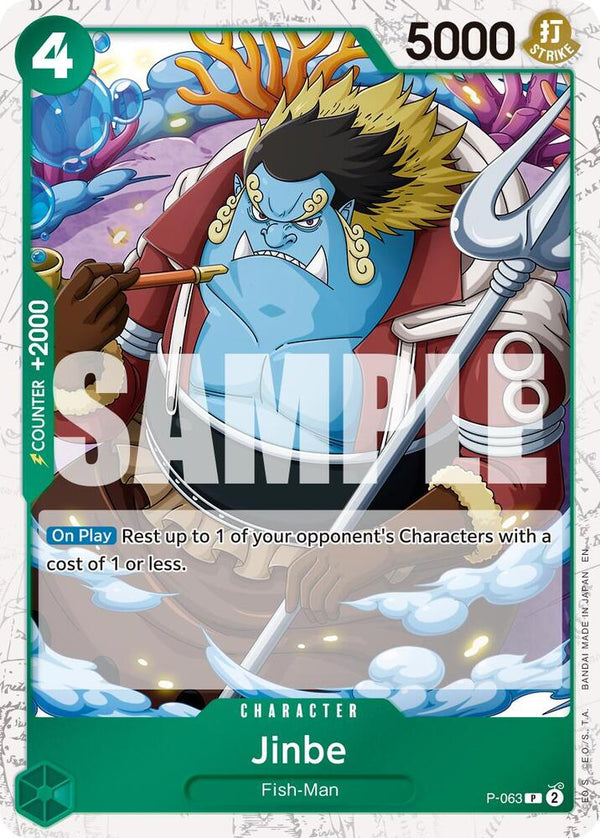 Jinbe - P-063 (Pirate Foil) - One Piece Card Game