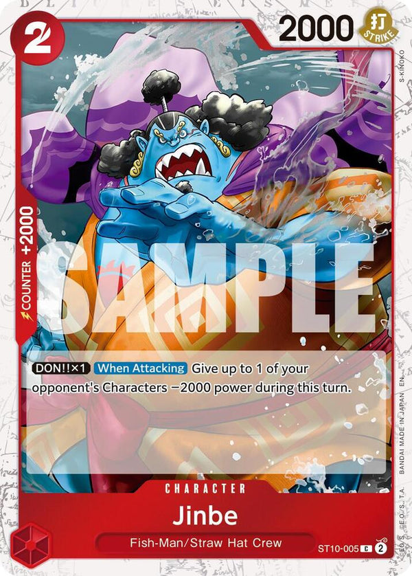 Jinbe - ST10-005 (Pirate Foil) - One Piece Card Game