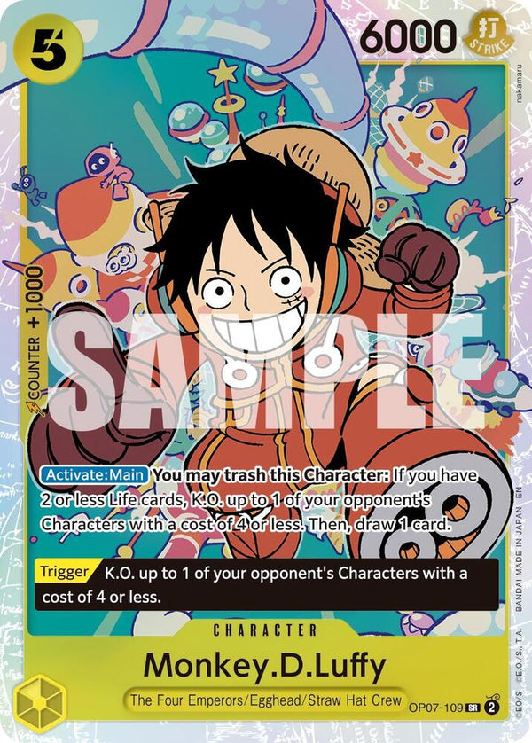 Monkey.D.Luffy - OP07-109 (Reprint) - One Piece Card Game
