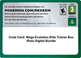 Code Card - Mega Evolution Elite Trainer Box Riolu Digital Bundle - Pokémon