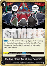 The Five Elders Are at Your Service!!! - One Piece Card Game