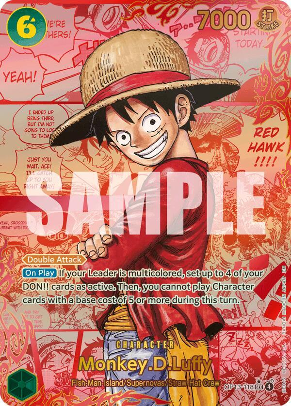 Monkey.D.Luffy (118) (Red Super Alternate Art) - One Piece Card Game