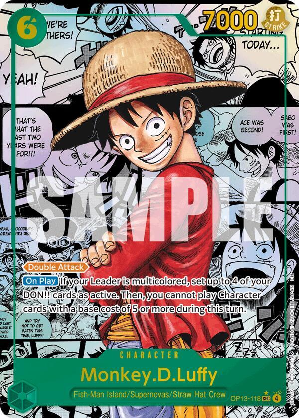 Monkey.D.Luffy (118) (Super Alternate Art) - One Piece Card Game