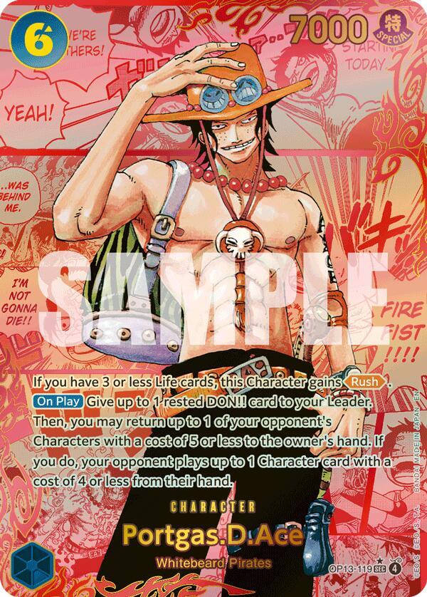 Portgas.D.Ace (119) (Red Super Alternate Art) - One Piece Card Game