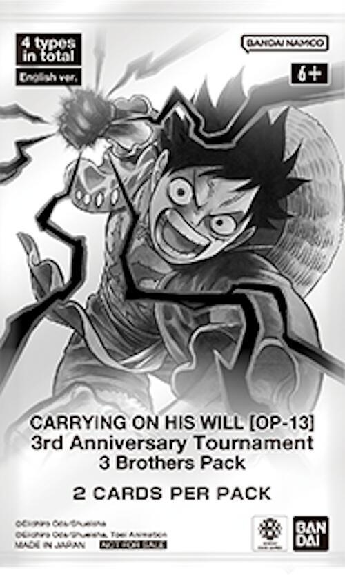 Carrying On His Will - 3rd Anniversary Tournament 3 Brothers Pack - One Piece Card Game