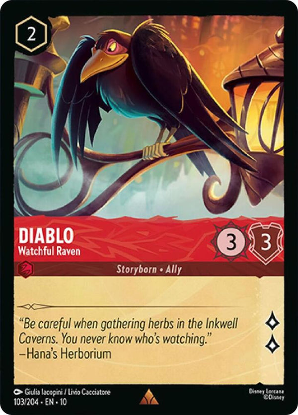 Diablo - Watchful Raven - Disney Lorcana