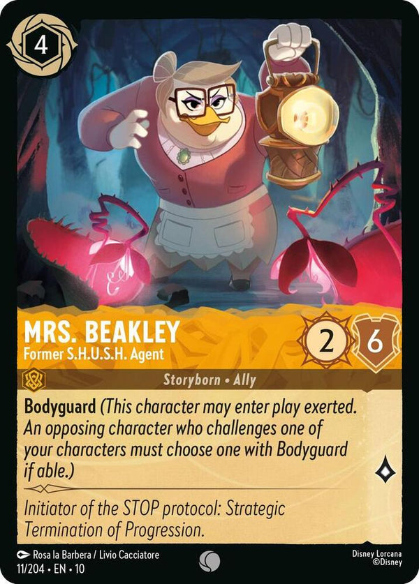 Mrs. Beakley - Former S.H.U.S.H. Agent - Disney Lorcana