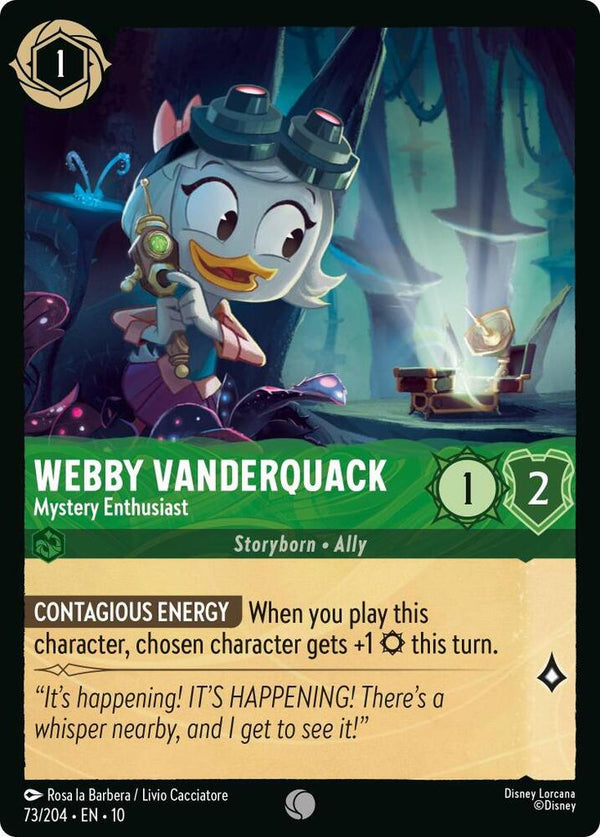 Webby Vanderquack - Mystery Enthusiast - Disney Lorcana