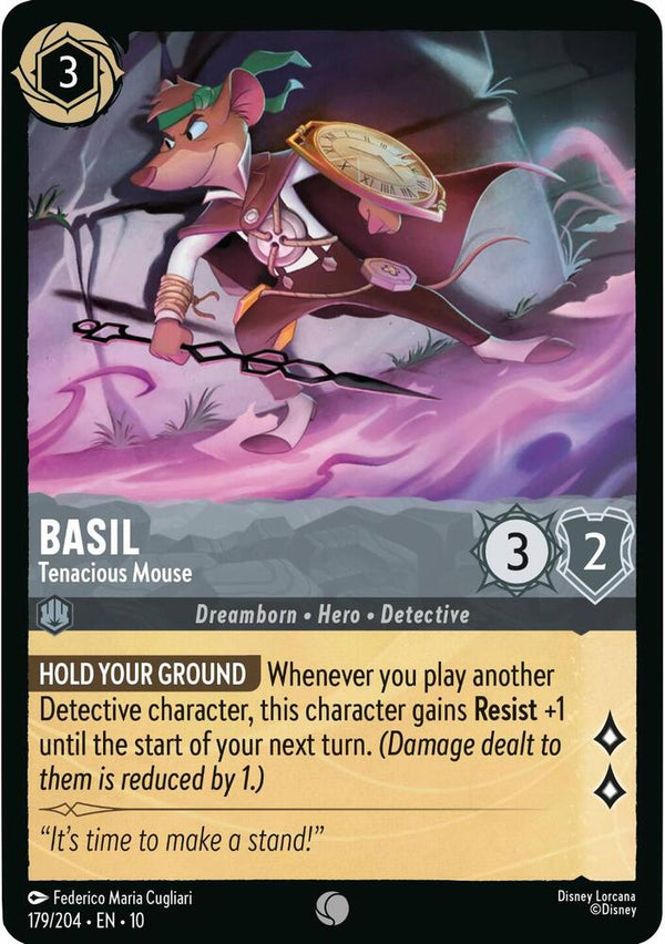 Basil - Tenacious Mouse - Disney Lorcana