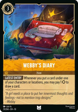 Webby's Diary - Disney Lorcana