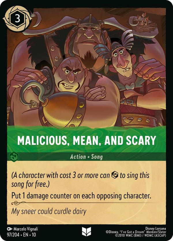 Malicious, Mean, and Scary - Disney Lorcana