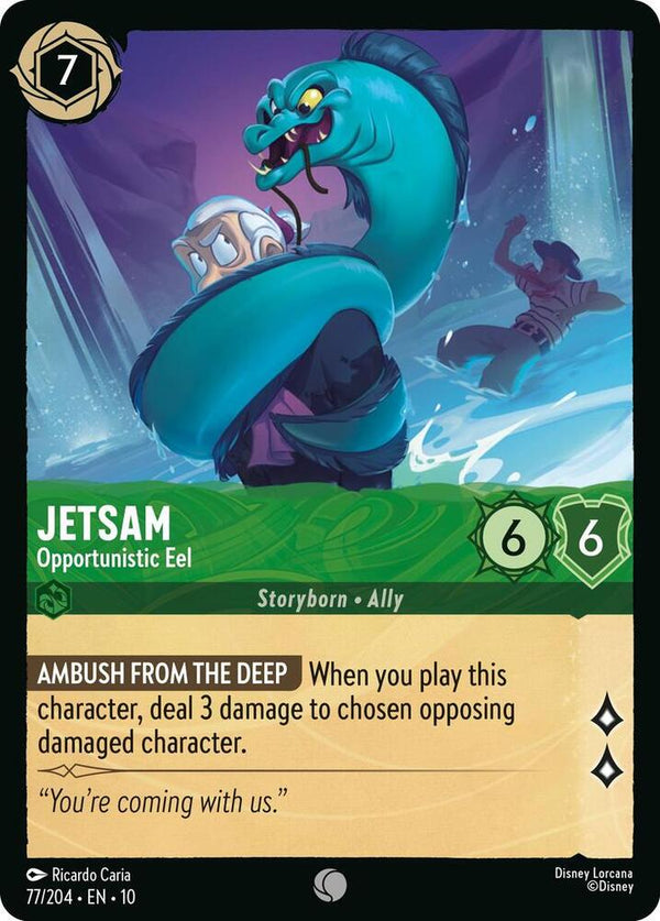 Jetsam - Opportunistic Eel - Disney Lorcana