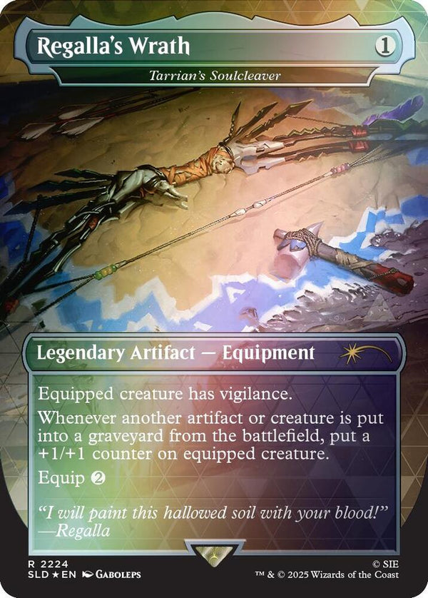 Regalla's Wrath - Tarrian's Soulcleaver (Rainbow Foil) - Magic: The Gathering