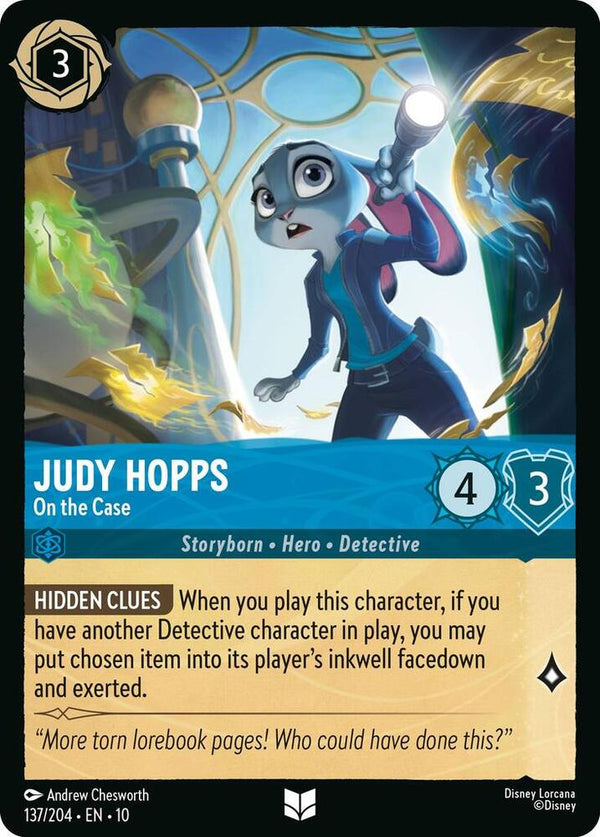 Judy Hopps - On the Case - Disney Lorcana