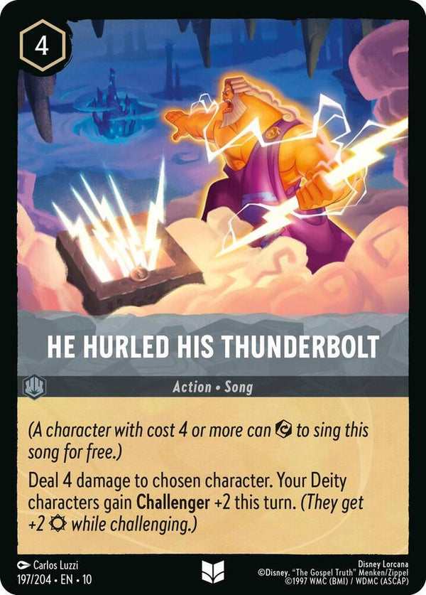 He Hurled His Thunderbolt - Disney Lorcana
