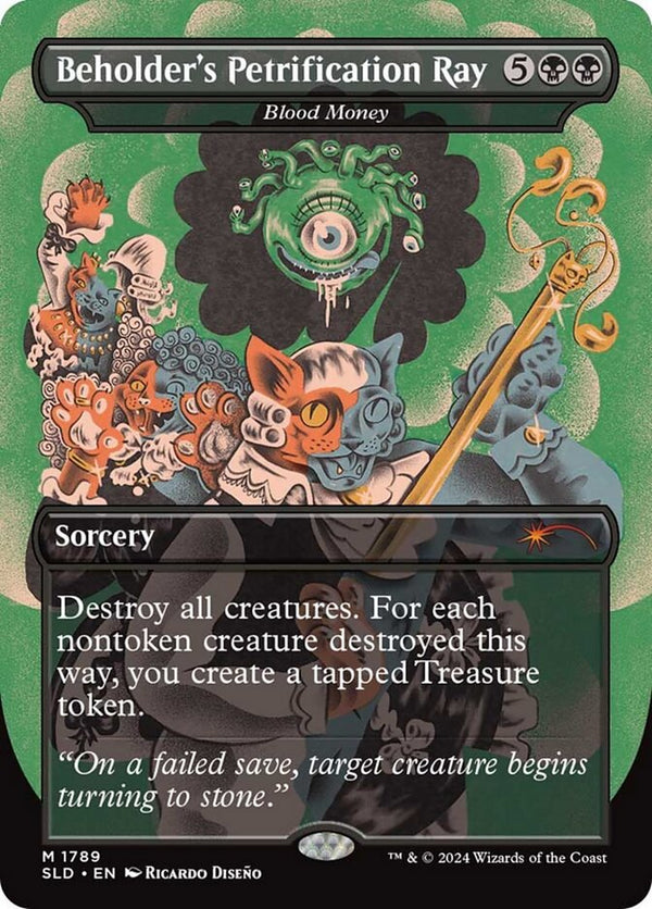 Beholder's Petrification Ray - Blood Money - Magic: The Gathering