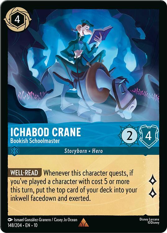 Ichabod Crane - Bookish Schoolmaster - Disney Lorcana