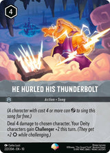 He Hurled His Thunderbolt (Epic) - Disney Lorcana