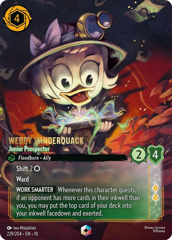 Webby Vanderquack - Junior Prospector (Enchanted) - Disney Lorcana