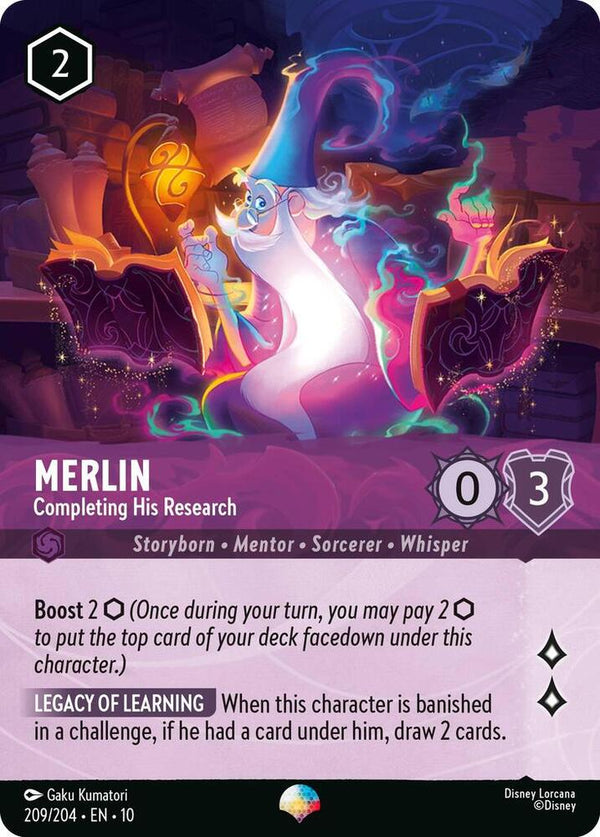 Merlin - Completing His Research (Epic) - Disney Lorcana