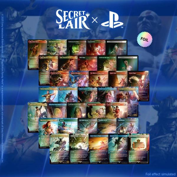 Secret Lair x Playstation Superdrop: Foil Trophy Bundle - Magic: The Gathering