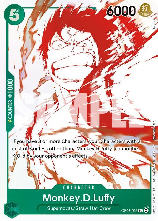 Monkey.D.Luffy - OP07-033 (3rd Anniversary Treasure Campaign Pack) - One Piece Card Game