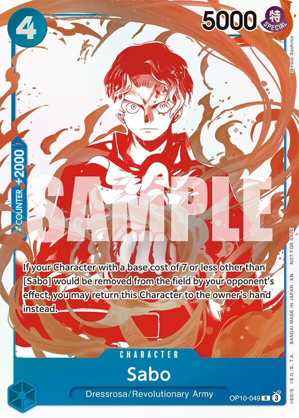 Sabo - OP10-049 (3rd Anniversary Treasure Campaign Pack) - One Piece Card Game