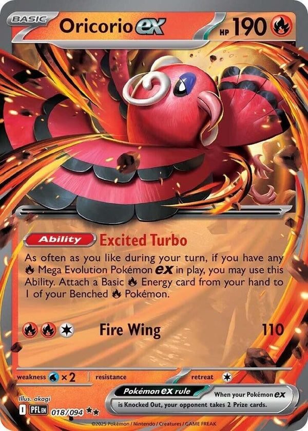 Oricorio ex - 018/094 - Pokémon