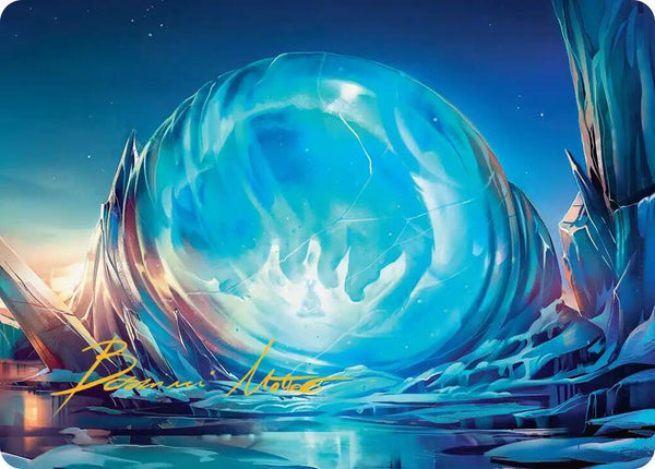 Aang's Iceberg Art Card (Gold-Stamped Signature) - Magic: The Gathering